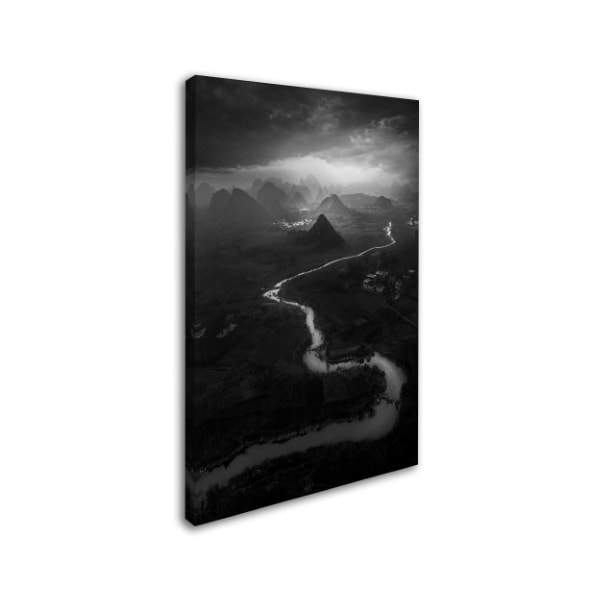 Moises Levy 'Dark Skies Over Guilin 2' Canvas Art,16x24